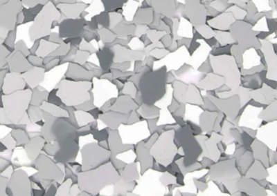 This image shows a flake epoxy called Stargazer which is composed of light colored flakes.